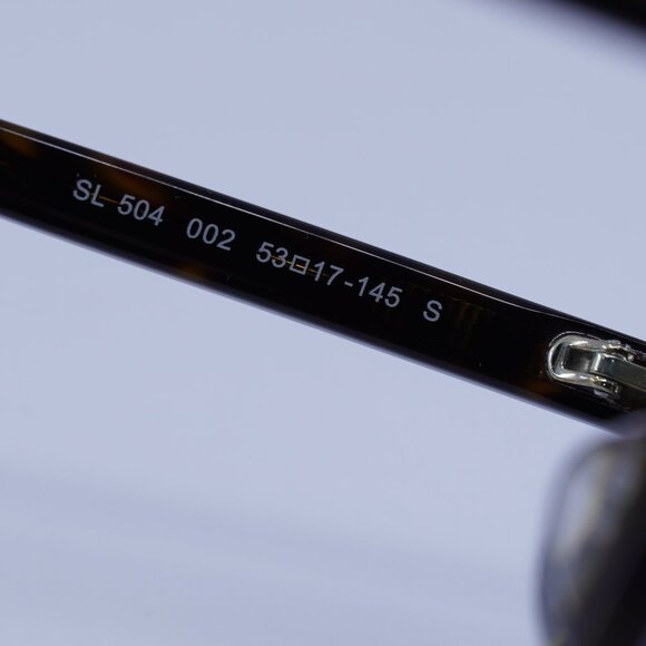 Saint Laurent SL504 002 Eyeglasses Havana 53mm Cat Eye Frame - Picture 6 of 12